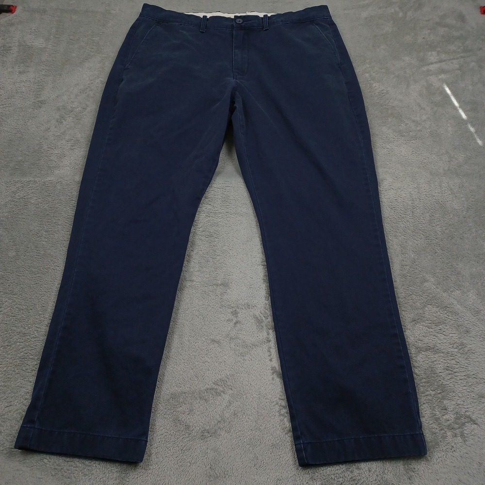 Vintage J Crew Pants Mens 36x30 Brown Straight Fit Preppy Casual Chino Pockets